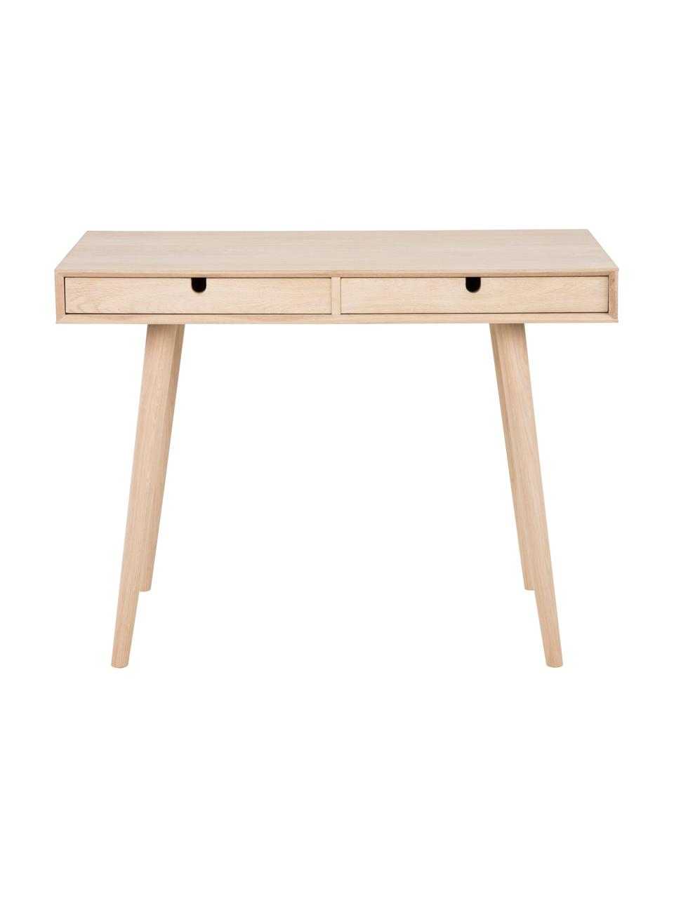 Escritorio en roble Century, Patas: madera de roble con pigme, Madera de roble, An 100 x Al 74 cm