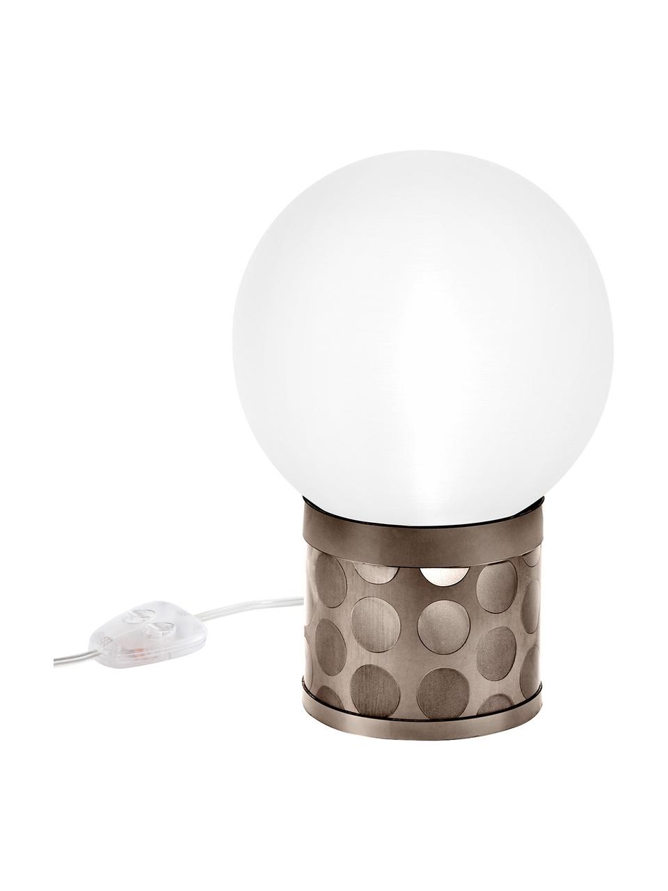 Lampada da tavolo dimmerabile Atmosfera, Paralume: metacrilato Base lampada, Bronzo, bianco, Larg. 20 x Alt. 30 cm