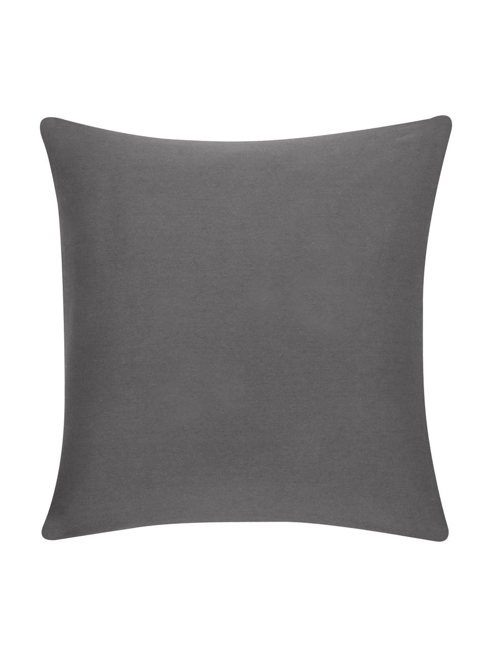 Housse de coussin gris foncé Mads, Gris foncé