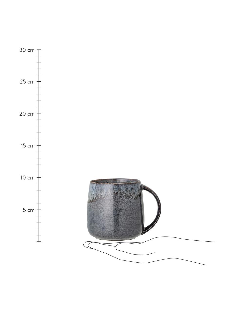 Komplet ręcznie wykonanych kubków Cloe, 3 elem., Kamionka, Wielobarwny, Ø 10 x W 10 cm, 380 ml