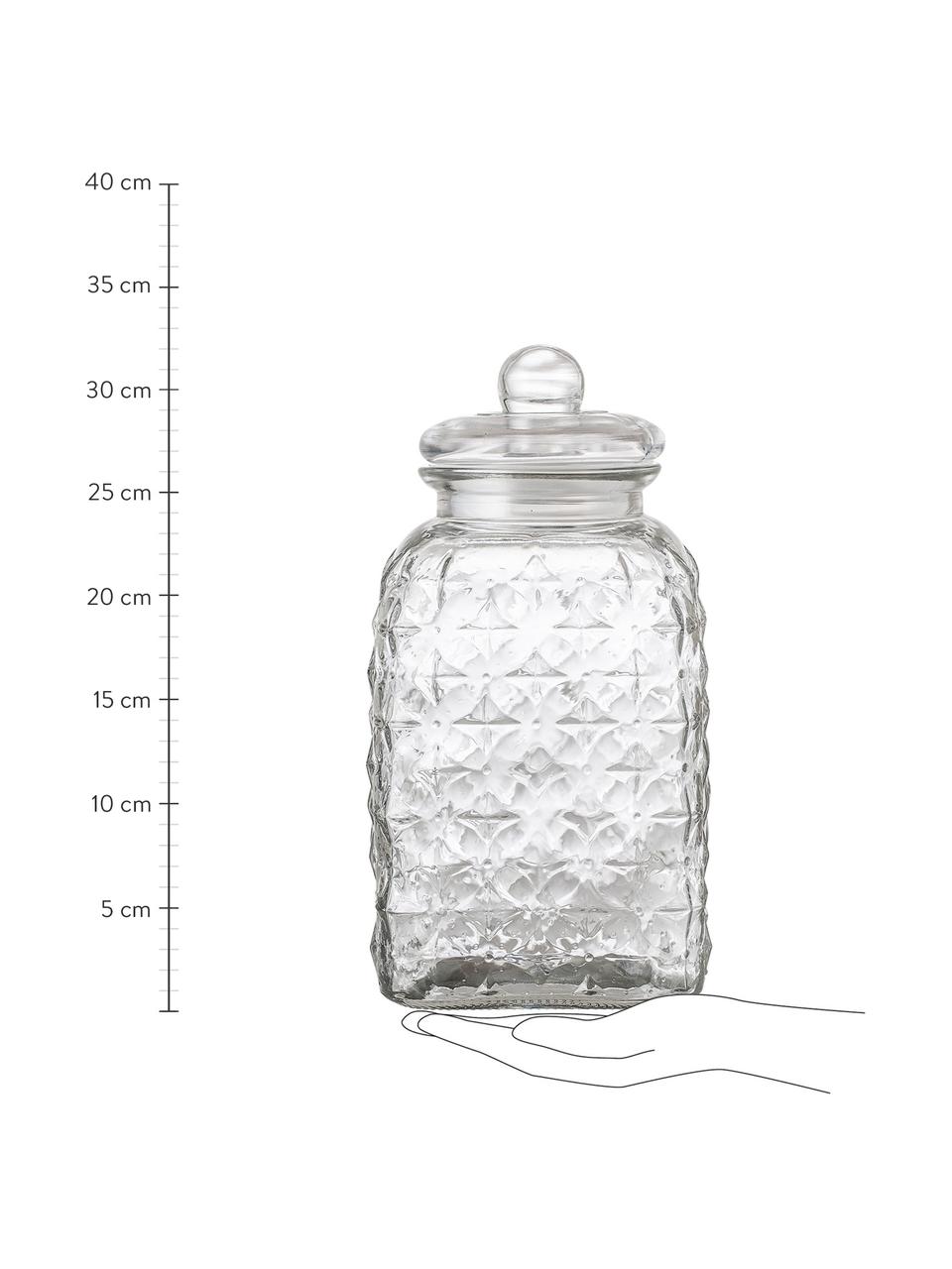 Szkło do przechowywania Negan, Szkło, silikon, Transparentny, 4,5 l