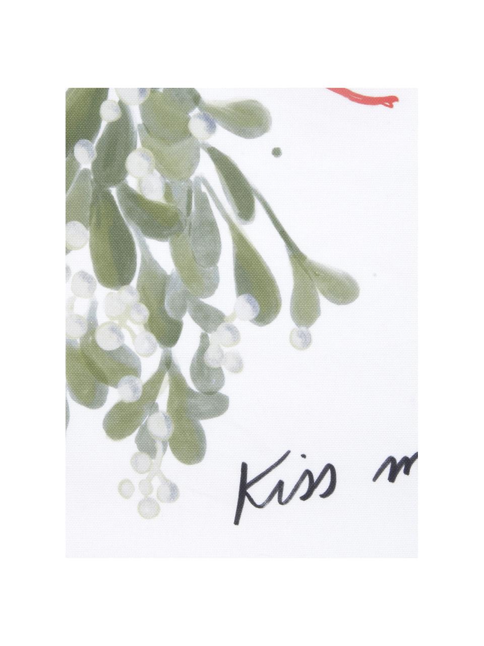 Designer Kissenhülle Kiss Me von Kera Till, 100% Baumwolle, Weiß, B 40 x L 40 cm