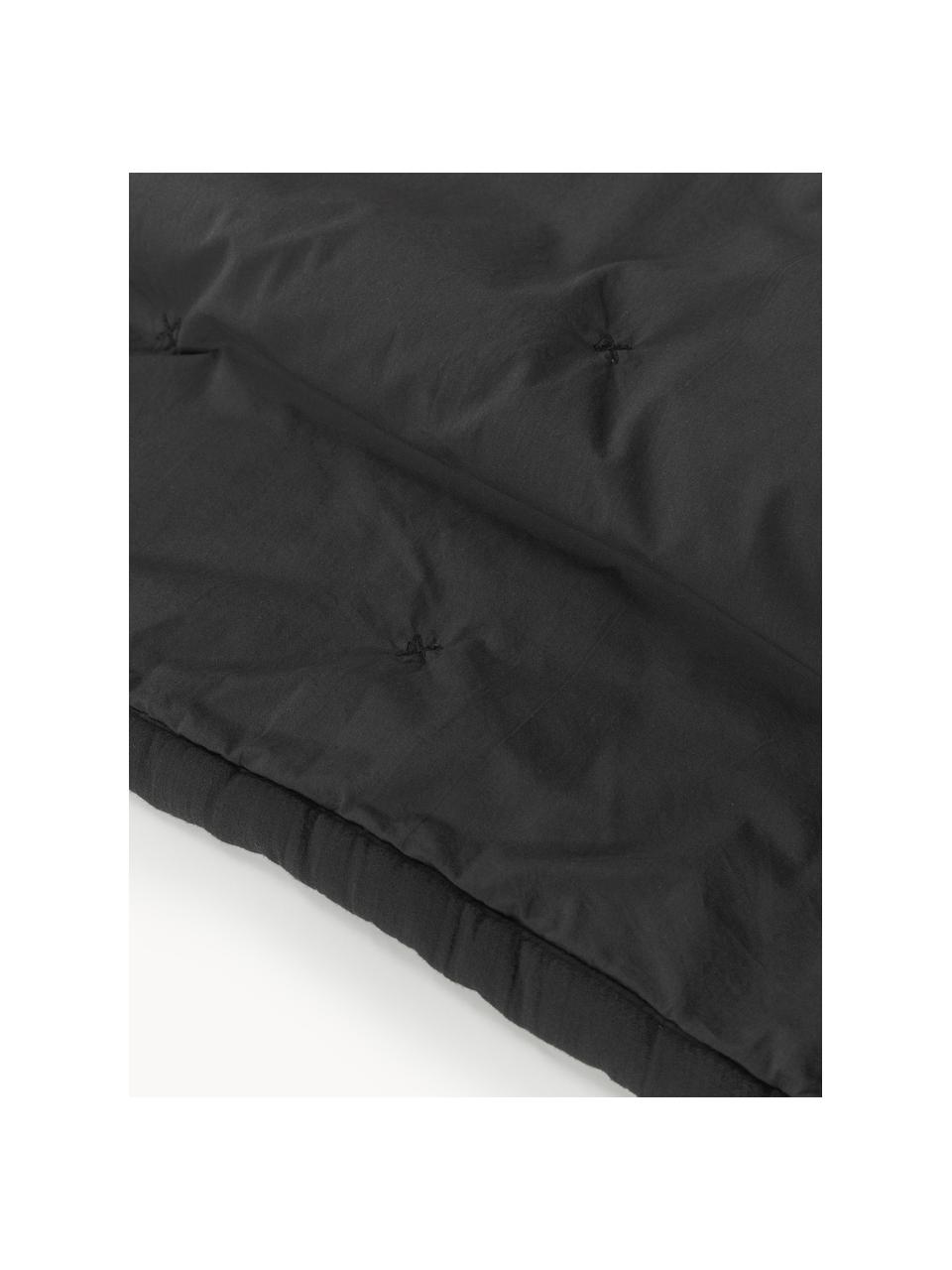 Tagesdecke Lenore aus Baumwolle, Bezug: 100 % Baumwolle, Schwarz, B 250 x L 230 cm