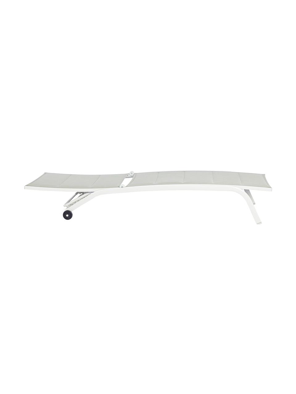 Bain de soleil Cleo, Gris clair, larg. 61 x long. 192 cm