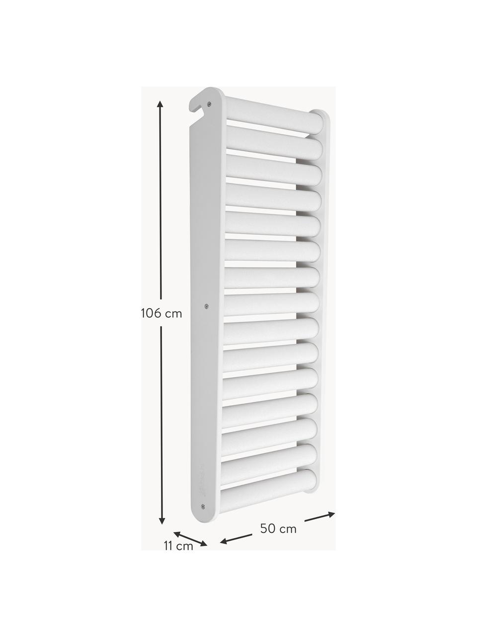 Tobogán de madera de haya Sebra, Estructura: madera de haya, tablero d, Ruedas: espuma, Blanco, An 50 x L 106 cm