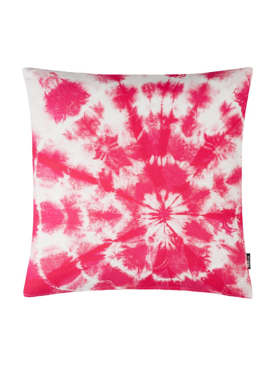 Kissenhülle Barbados mit Batik Print in Pink, 100% Baumwolle, Pink, 50 x 50 cm