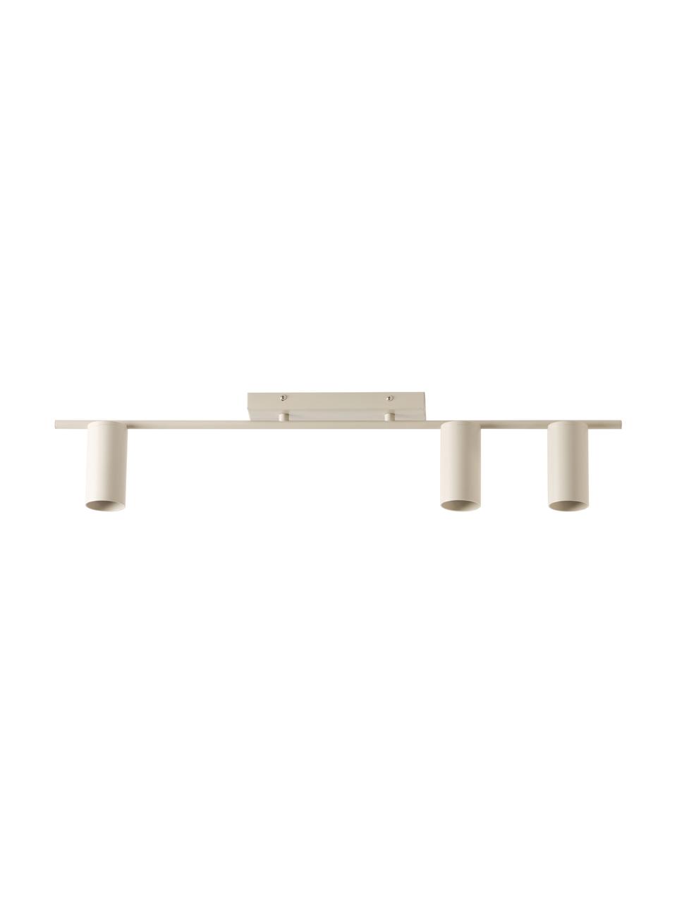 Grand spot plafond Cassandra, Beige, mat, larg. 80 x haut. 16 cm