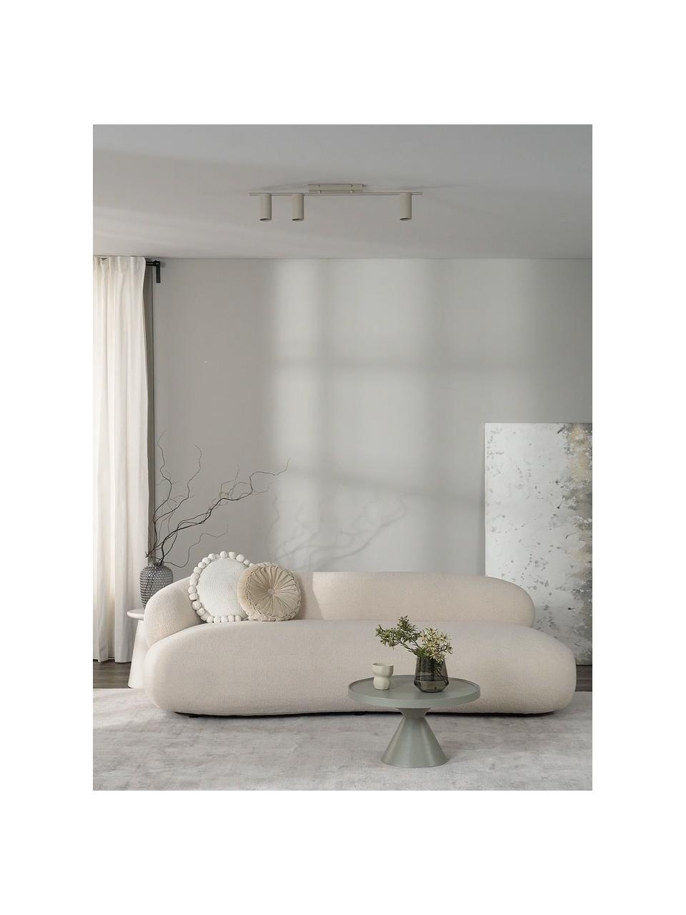 Grand spot plafond Cassandra, Beige, mat, larg. 80 x haut. 16 cm
