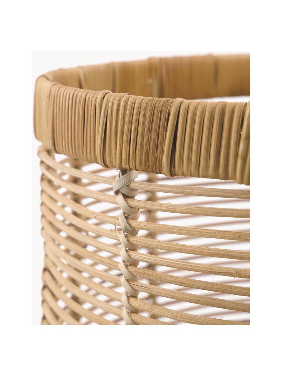 Set di 2 cesti fatti a mano Live, Rattan, ferro, Beige, Set in varie misure