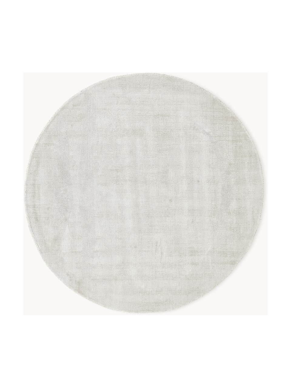 Okrúhly koberec z viskózy Jane, Lomená biela, Ø 300 cm (veľkosť XXL)