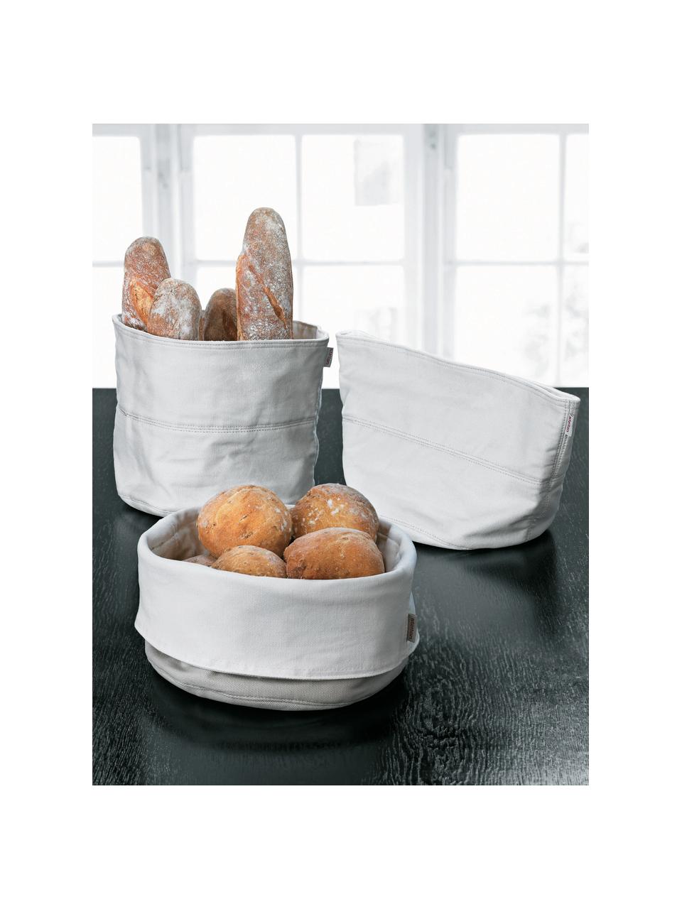 Košík na chlieb Helga, 100 % bavlna, Krémová, Ø 23 x V 21 cm