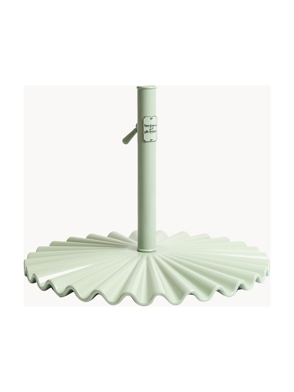Podstawa parasola Clamshell, Stal powlekana, Szałwiowy zielony, Ø 60 x W 41 cm
