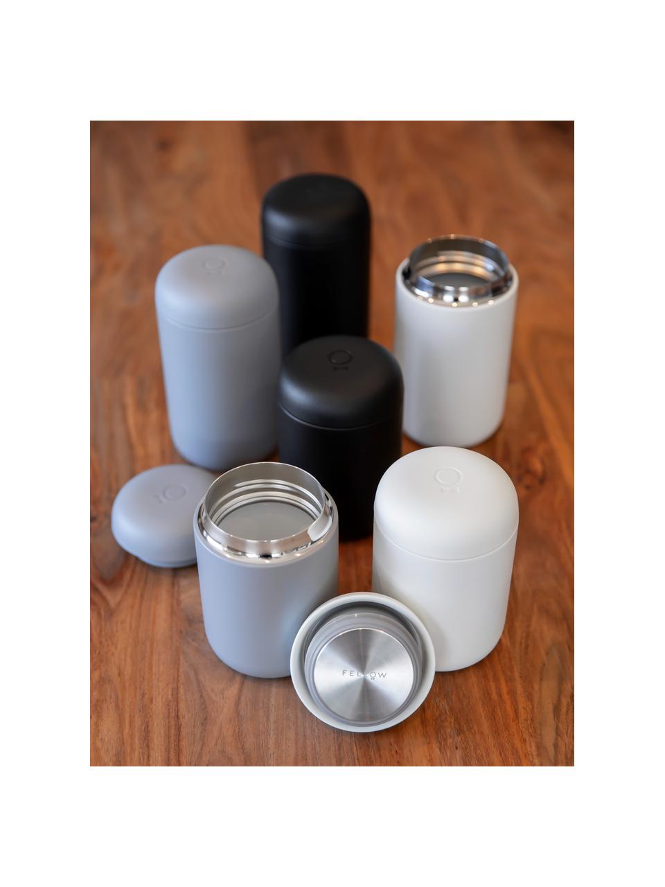 Tazza termica per caffè Carter, Struttura: acciaio inossidabile, Coperchio: plastica, Grigio, Ø 9 x Alt. 16 cm, 450 ml