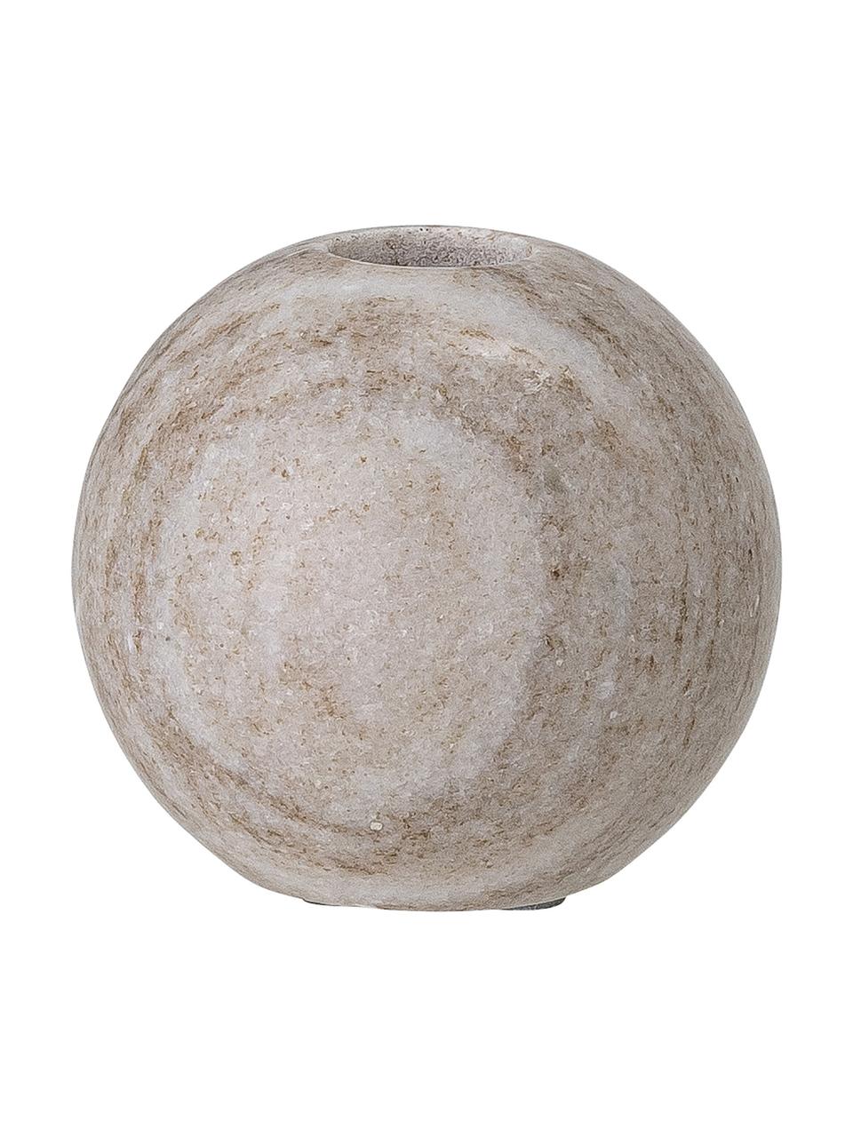 Bougeoir marbre Delil, Marbre, Brun, Ø 8 x haut. 8 cm