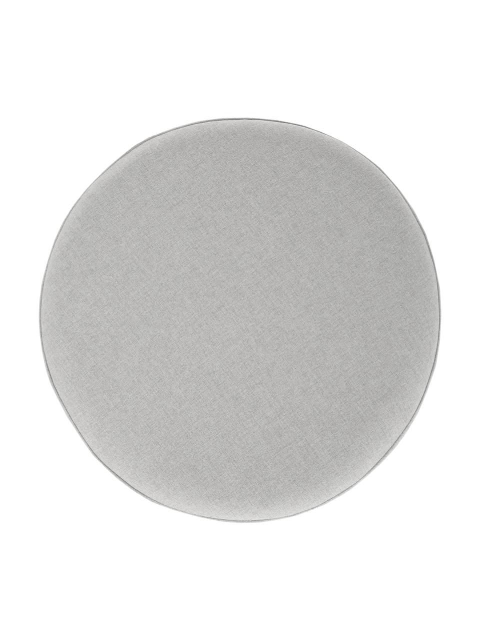 Kruk Daisy, Bekleding: 100% polyester, Frame: multiplex, Geweven stof lichtgrijs, Ø 38 x H 45 cm