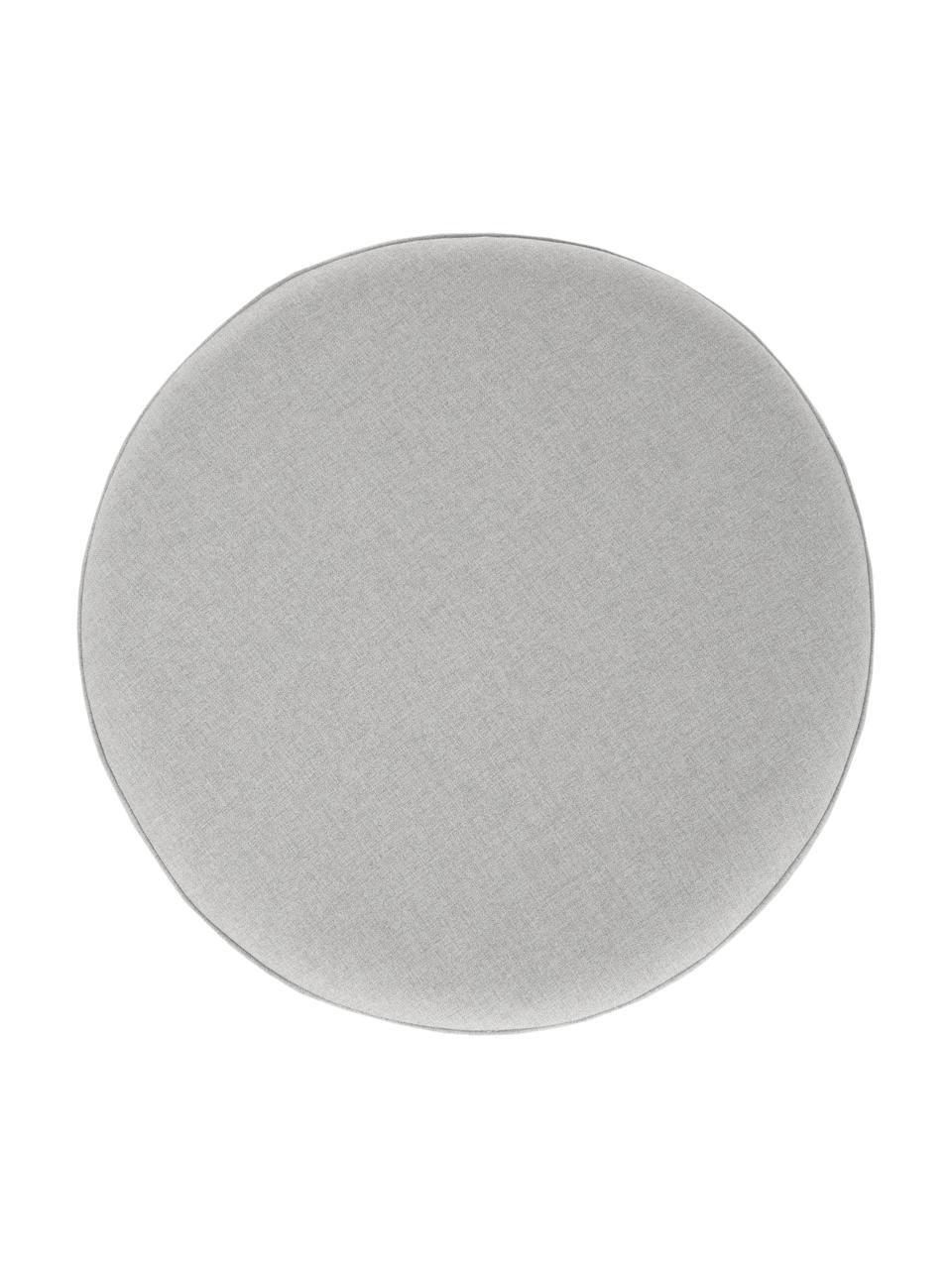 Pouf Daisy, Tissu gris clair, Ø 38 x haut. 45 cm
