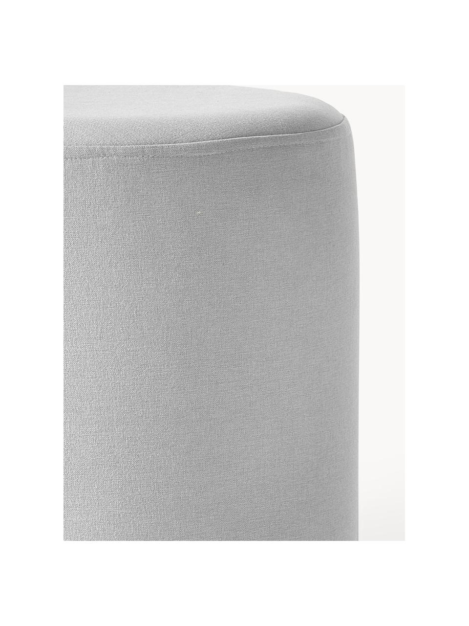 Hocker Daisy, Bezug: 100 % Polyester Der hochw, Rahmen: Sperrholz Das in diesem P, Webstoff Hellgrau, Ø 38 x H 45 cm