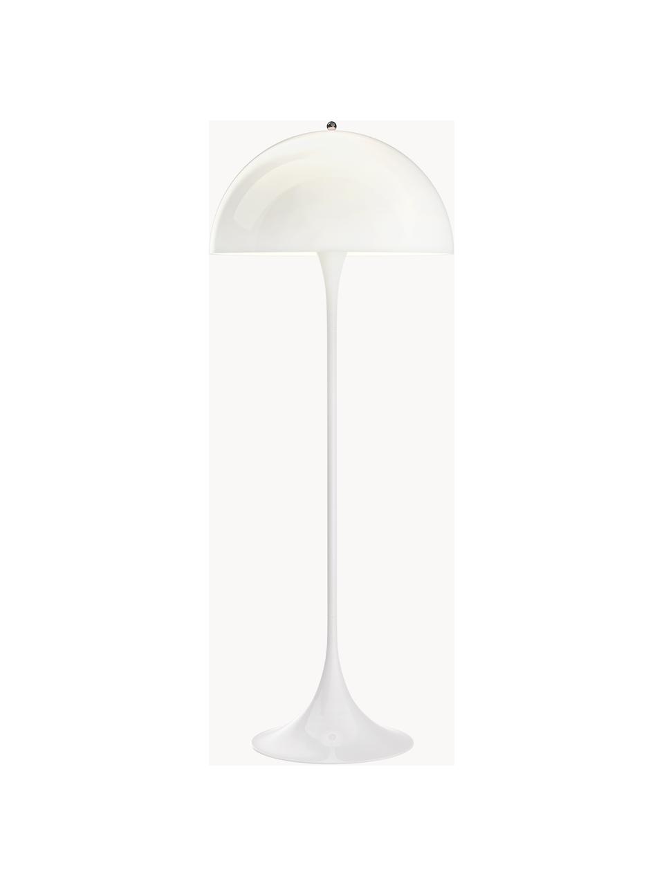 Kleine Stehlampe Panthella, Lampenschirm: Acrylglas, Weiss, H 129 cm