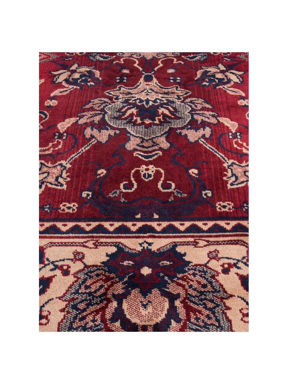 Tapis oriental rouge beige Bid, Tapis : tons beiges et rouges Franges : beige, larg. 170 x long. 240 cm (taille M)