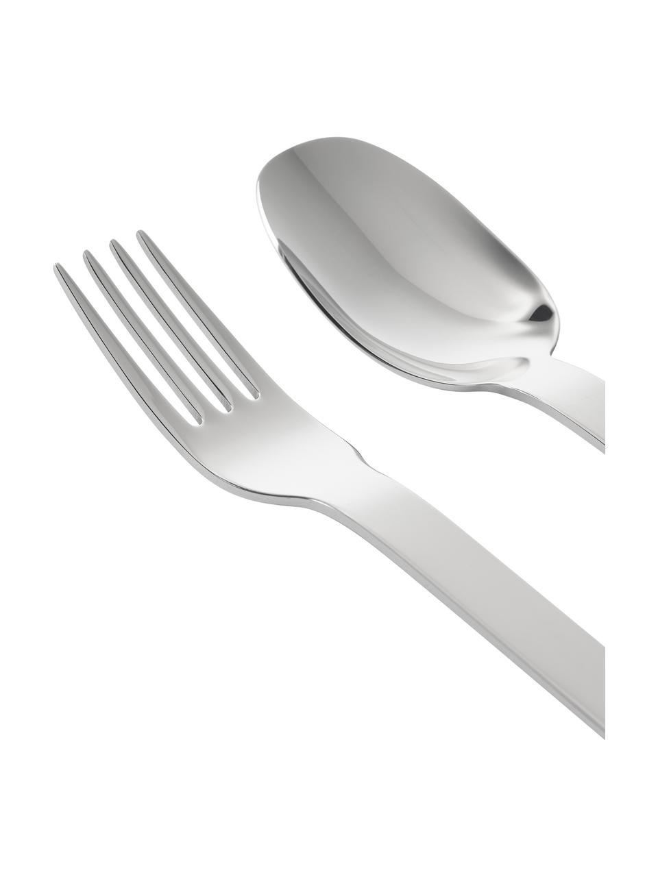 Cubertería de acero inoxidable pulido Kimana, 4 comensales (16 pzas.), Plateado, Set de diferentes tamaños