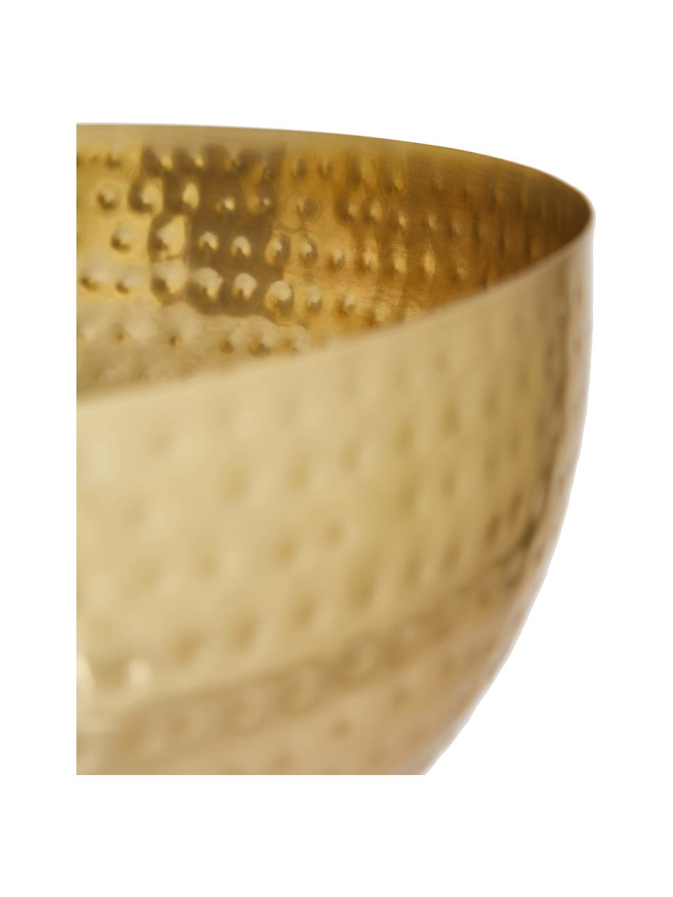 Grande coupe Zana Ø 35 cm, Fer, laqué et martelé, Couleur dorée, Ø 35 x haut. 13 cm