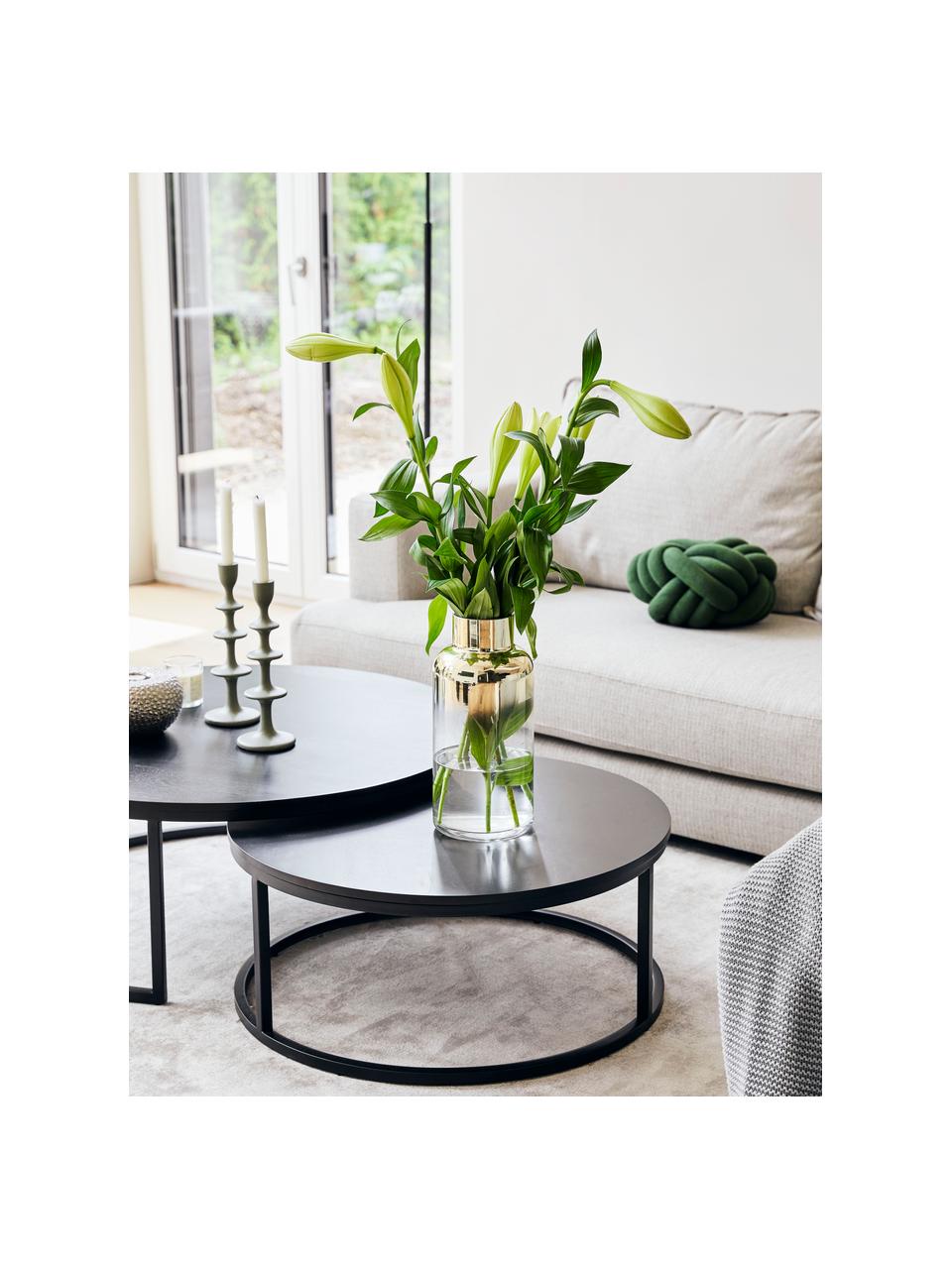 Vase Transparent pour orchidée Blanc avec Le Fonds soulevé de cm 13 Lot de 3 pièces