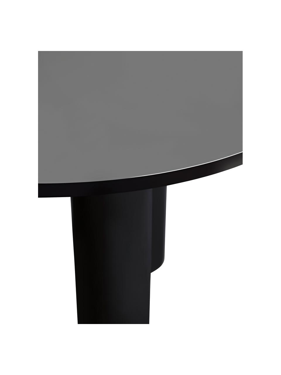Mesa redonda Colette, Ø 120 cm, Tablero de fibras de densidad media (MDF) recubierto, Negro, Ø 120 x Al 72 cm