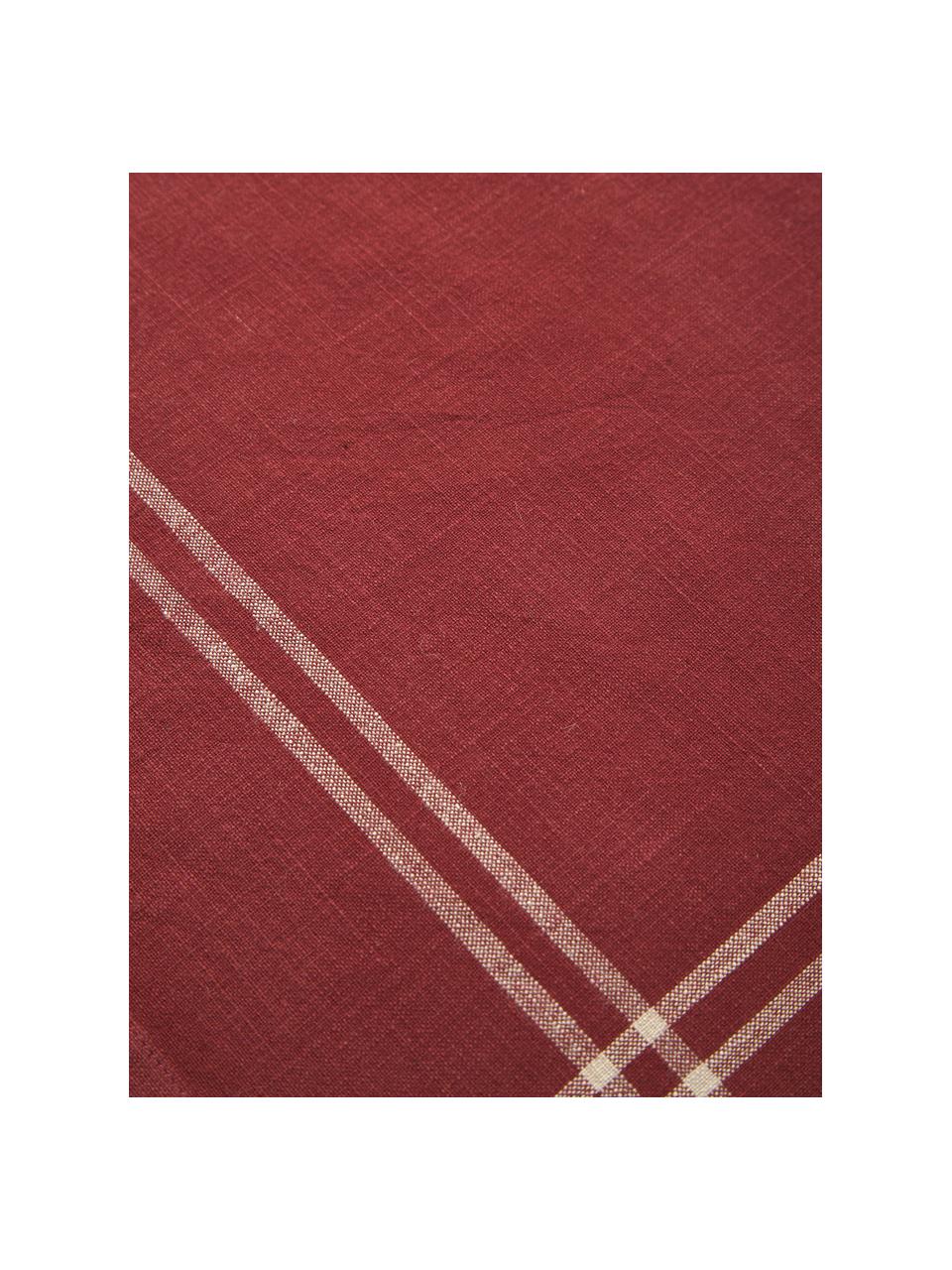 Obrúsky Julianne, 2 ks, 100 %  bavlna, Vínovočervená, béžová, Š 40 x D 40 cm