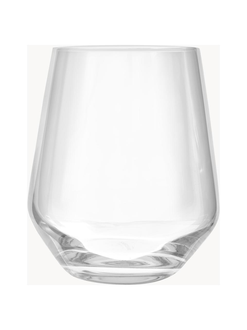 Vasos de cristal Revolution, 6 uds., Cristal, Transparente, Ø 9 x Al 11 cm, 470 ml