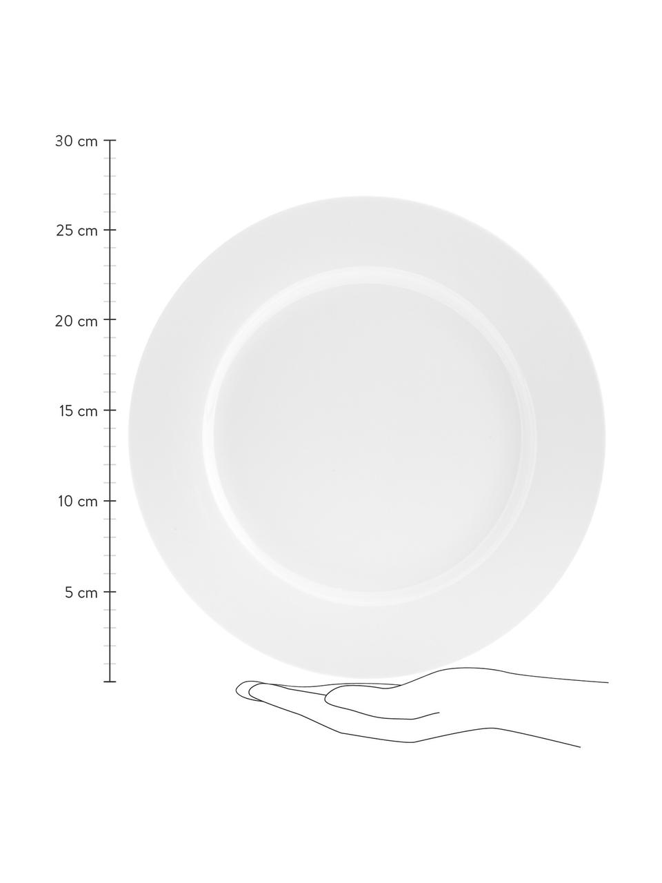 Assiette plate porcelaine Delight Classic, 2 pièces, Blanc