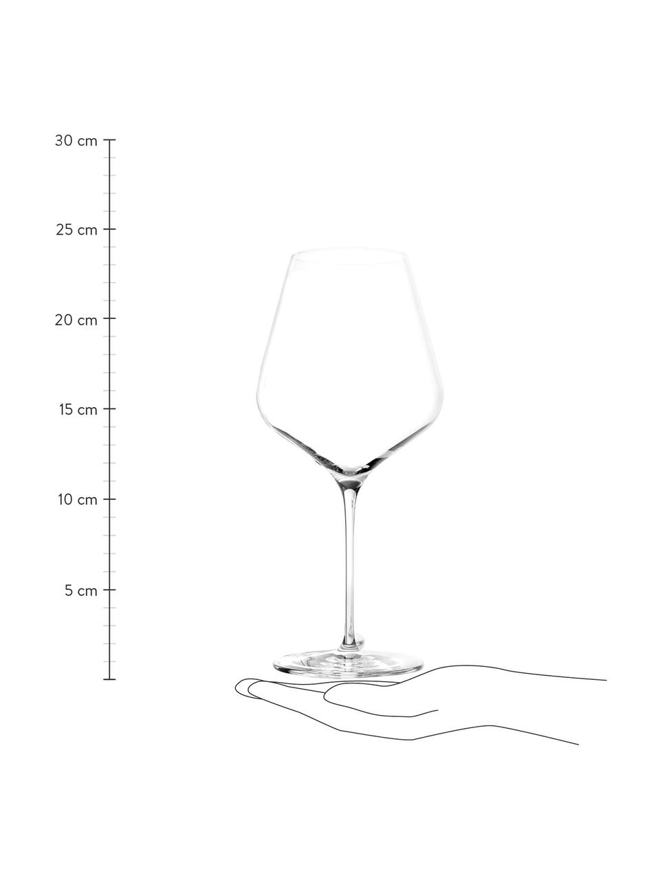 Verre à vin rouge en cristal Starlight, 6 pièces, Cristal, Transparent, Ø 9 x haut. 23 cm, 510 ml