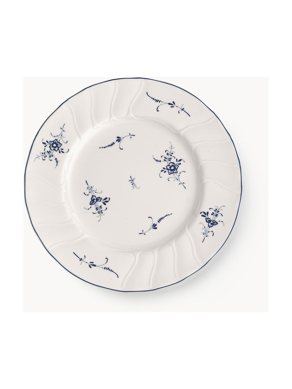 Porcelánový raňajkový tanier Vieux Luxembourg, Premium porcelán, Biela, kráľovská modrá, Ø 21 cm