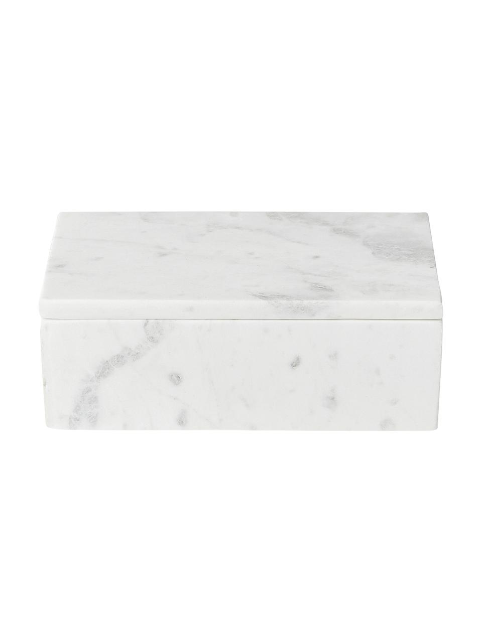 Portagioie in marmo Venice, Marmo, Bianco marmorizzato, Larg. 20 x Alt. 7 cm