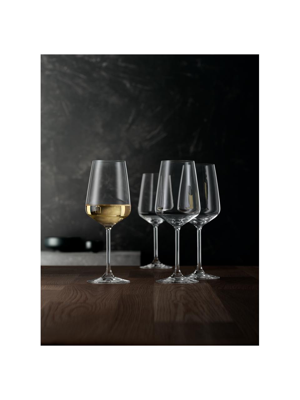 Kristall-Weißweingläser Style, 4 Stück, Kristallglas, Transparent, Ø 9 x H 22 cm, 440 ml