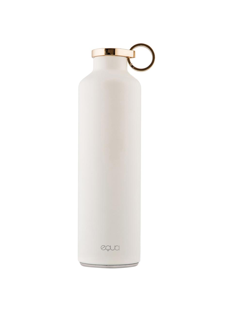 Isolierflasche Classy Thermo Snow White, Rostfreier Stahl, beschichtet, Weiss, Goldfarben, Ø 8 x H 26 cm