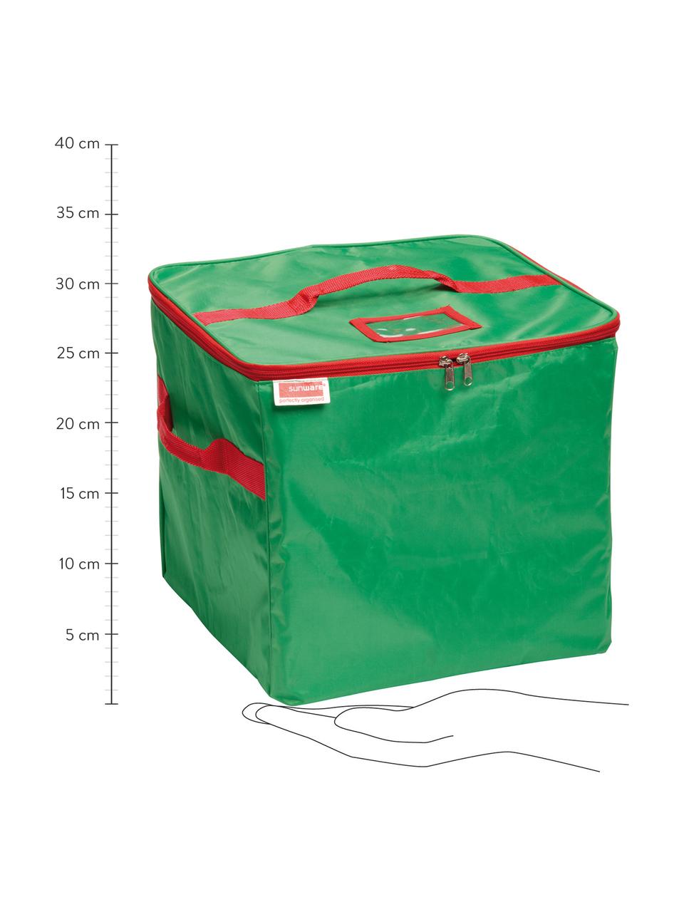 Bolsa organizadora para decoración de navidad TOP, Poliéster
Cartón, Verde, rojo, L 36 x Al 34 cm