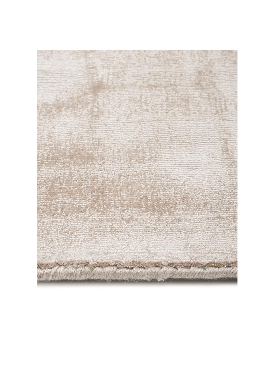 Handgewebter Viskoseteppich Jane, Flor: 100 % Viskose, Beige, B 120 x L 180 cm (Größe S)