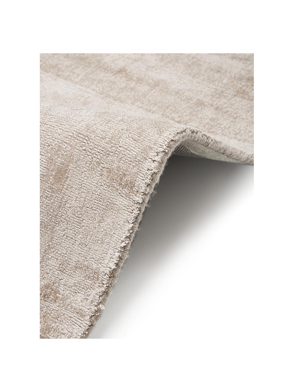 Tappeto in viscosa tessuto a mano Jane, Retro: 100% cotone Il materiale , Beige, Larg. 120 x Lung. 180 cm (taglia S)