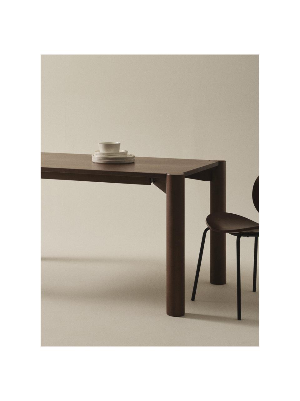 Mesa de comedor de madera de pino Nyhamn, 180 x 90 cm, Madera de pino, Madera de pino oscura, An 180 x Al 76 cm