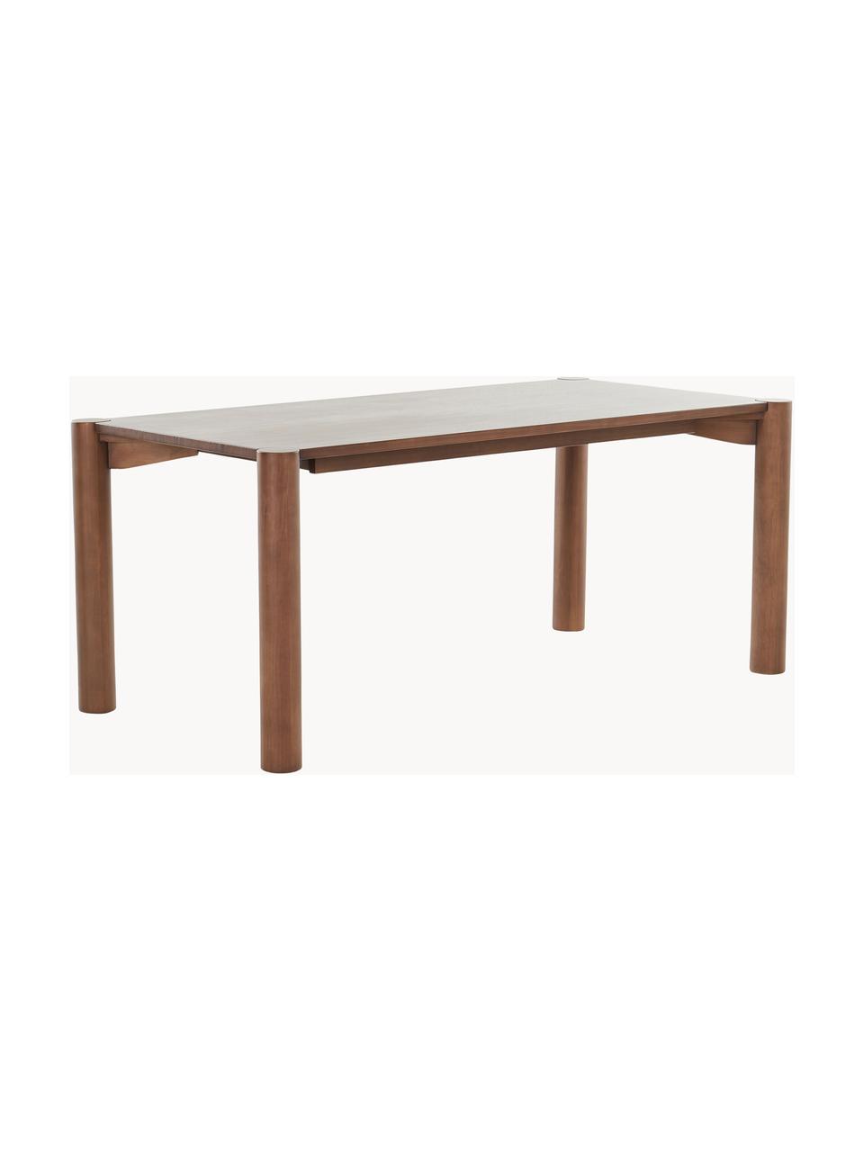 Mesa de comedor de madera de pino Nyhamn, 180 x 90 cm, Madera de pino, Madera de pino oscura, An 180 x Al 76 cm