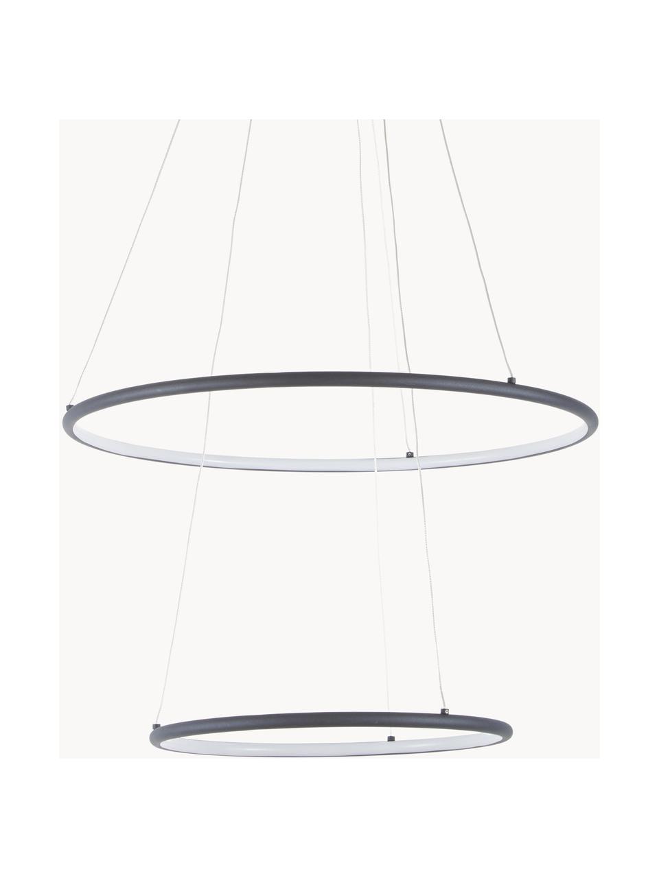 Grande suspension LED Orion, Noir, Ø 60 cm