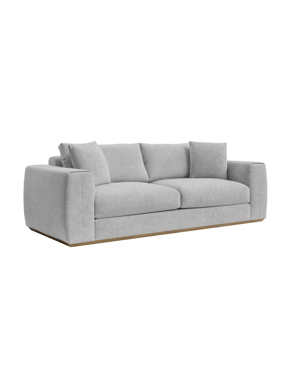 Sofá Vienna (3 plazas), Tapizado: 100% poliéster Alta resis, Gris claro, An 234 x F 102 cm