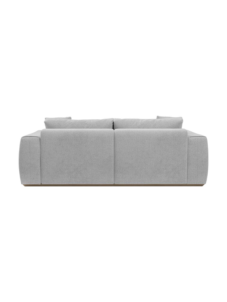 Sofa Vienna (3-osobowa), Tapicerka: 100% poliester Dzięki tka, Szara tkanina, S 234 x G 102 cm