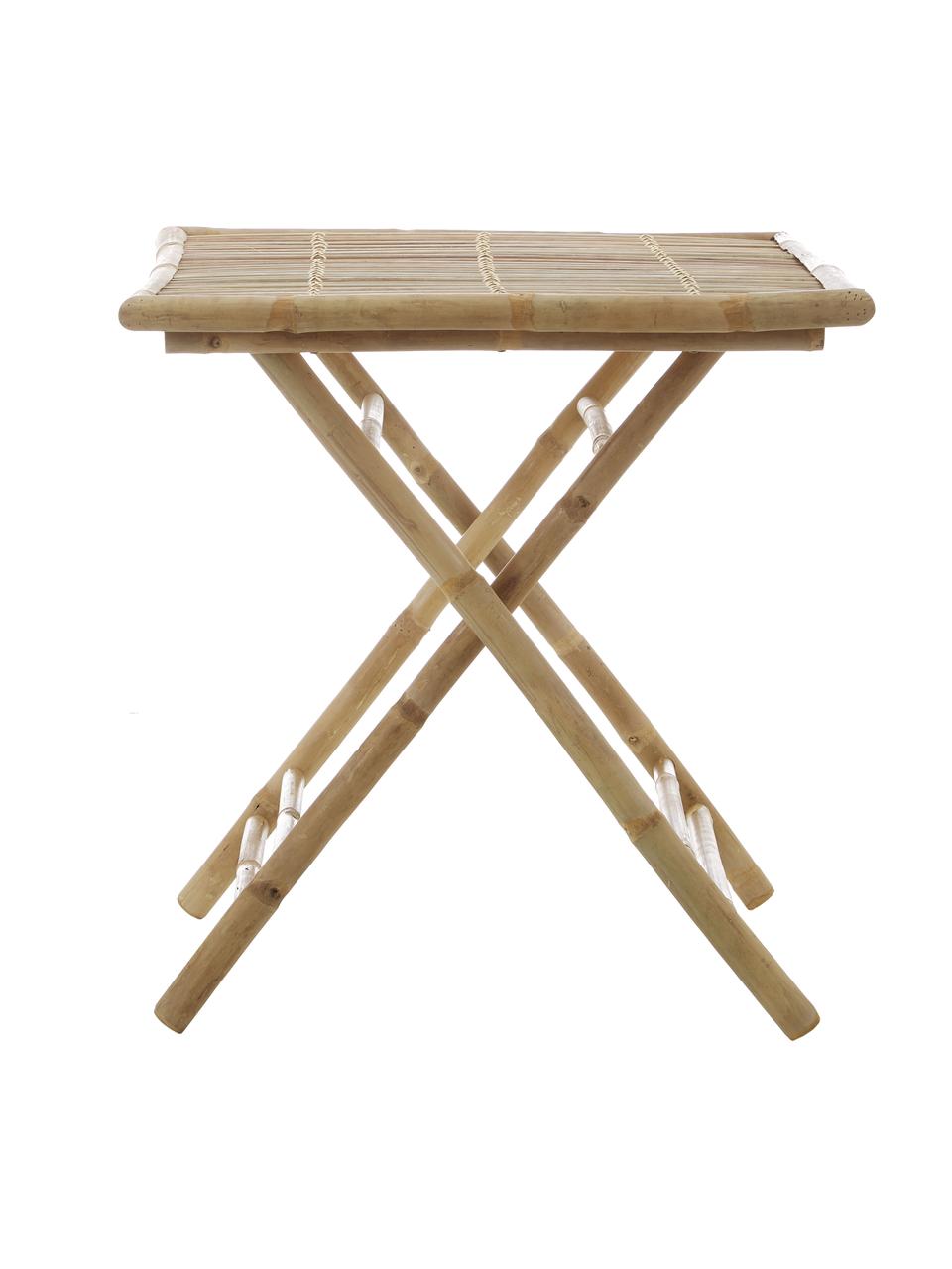 Rozkładany stół ogrodowy z drewna bambusowego Tropical, Drewno bambusowe, Brązowy, S 70 x G 70 cm