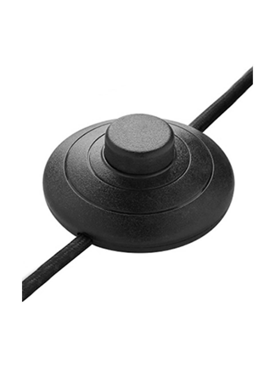 Kleine vloerlamp Twint in zwart, Lamp: gepoedercoat metaal, Zwart, Ø 25 x H 137 cm