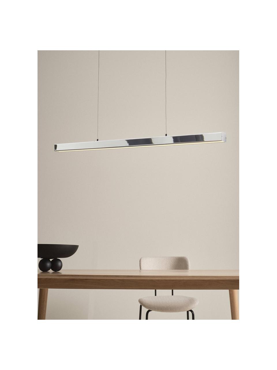 Lampada a sospensione a LED con luce regolabile Hyperion, Argentato, Larg. 120 x Alt. 5 cm