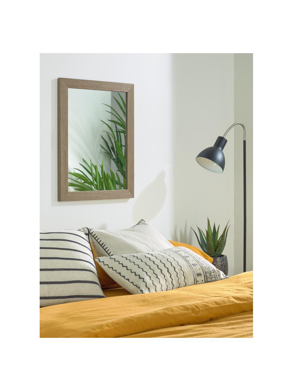 Miroir mural en bois Wilany, Brun foncé