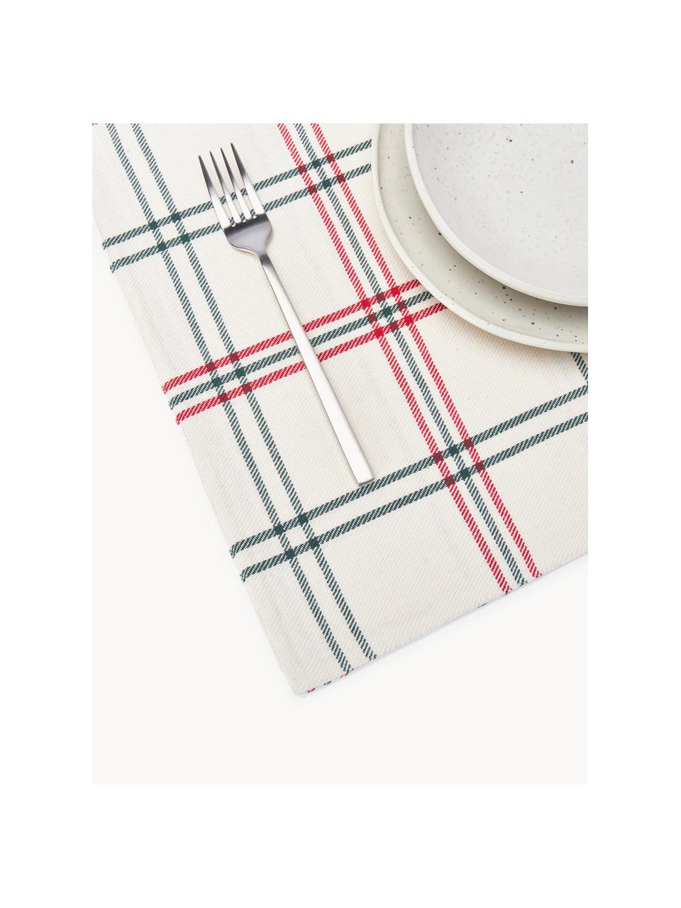 Sets de table à carreaux Aster, 2 pièces, 100 % coton

Le matériau est certifié STANDARD 100 OEKO-TEX®, 1023283-1, Blanc cassé, vert foncé, rouge, larg. 40 x long. 50 cm