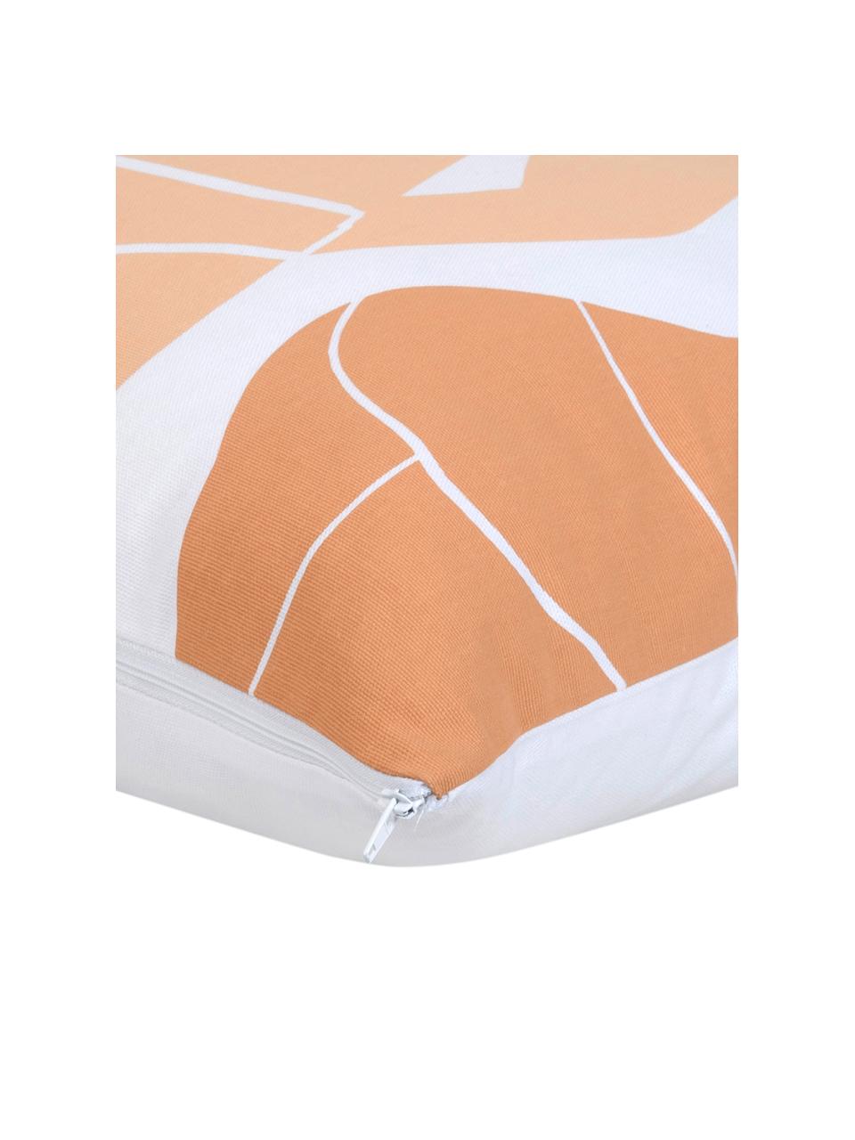 Housse de coussin design Body par Kera Till, 100 % coton, Blanc, beige, brun, larg. 40 x long. 40 cm
