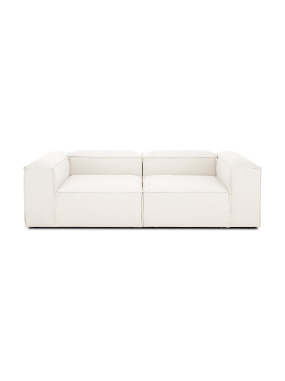 Modulares Sofa Lennon (3-Sitzer), Bezug: 100% Polyester Der strapa, Gestell: Massives Kiefernholz, FSC, Füße: Kunststoff, Webstoff Beige, B 238 x T 119 cm
